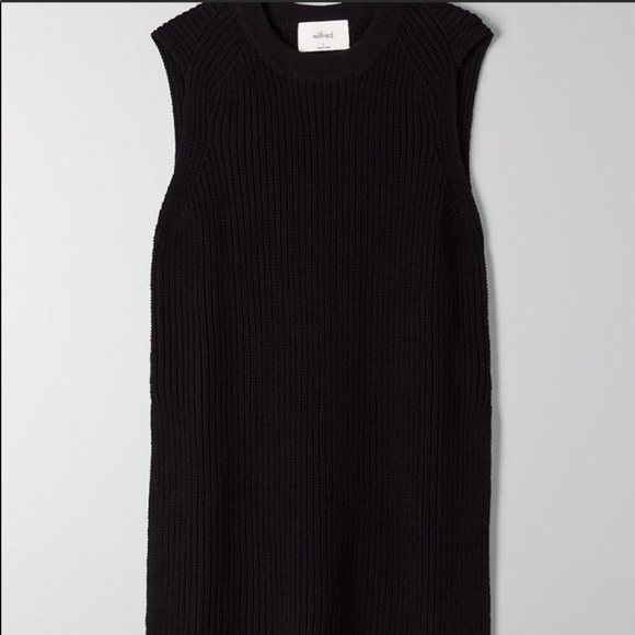 Wilfred Dark Green Sleeveless Knit Top - Picture 8 of 15